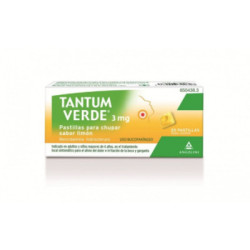 Tantum verde 3 mg pastillas para chupar sabor limon
